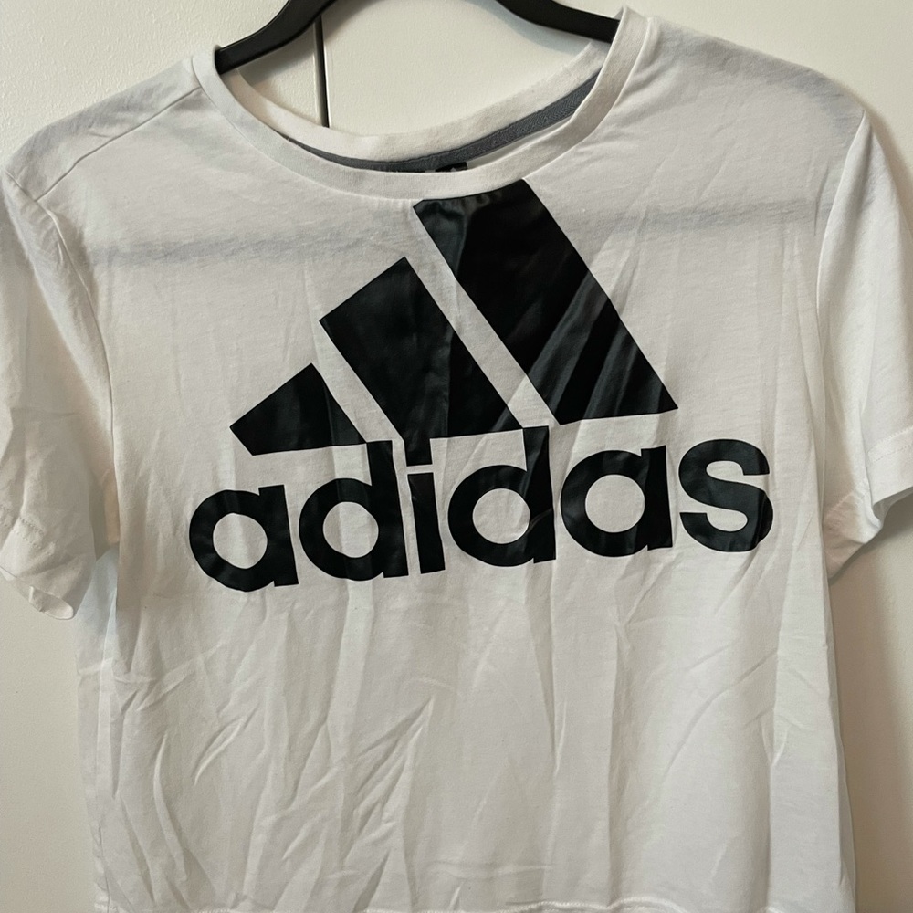 adidas cropped workout top